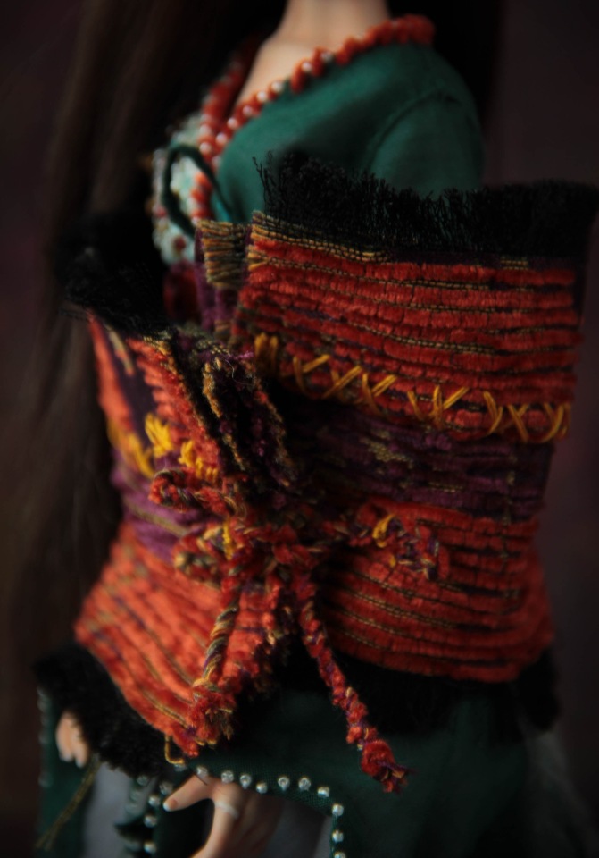 Инди. Волшебная лиса. Фарфоровая шарнирная кукла