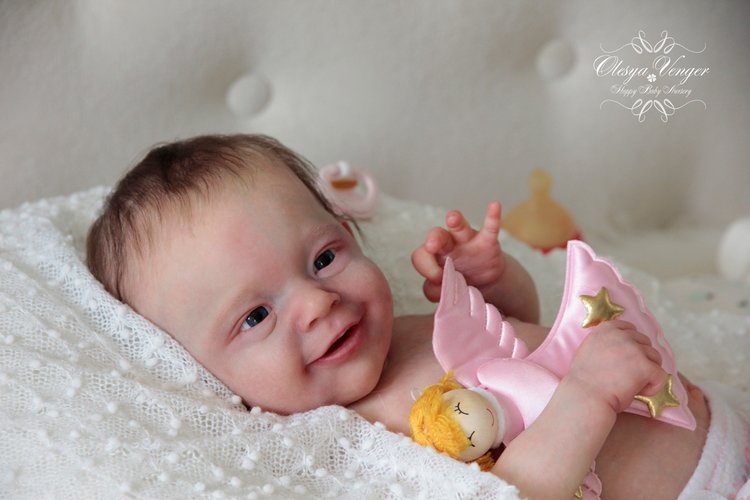 Моё новогоднее солнышко. Малышка из молда Санни. Кукла реборн Олеси Венгер