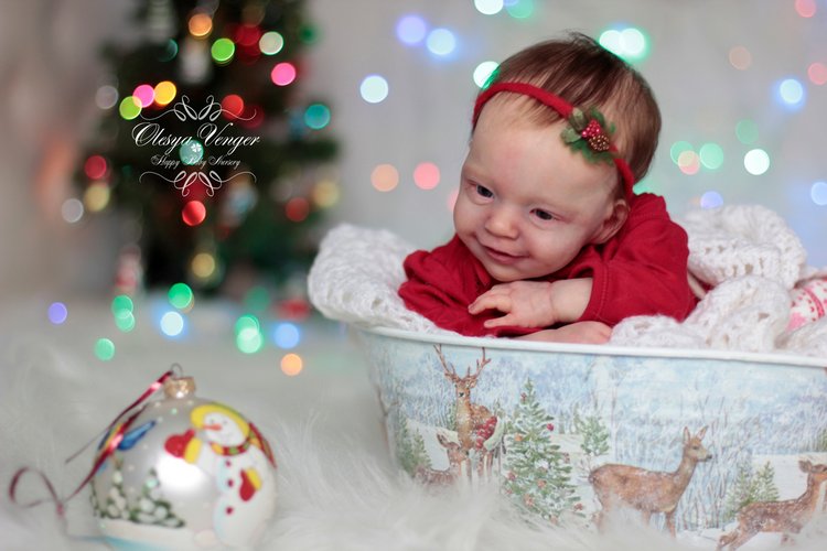 Моё новогоднее солнышко. Малышка из молда Санни. Кукла реборн Олеси Венгер