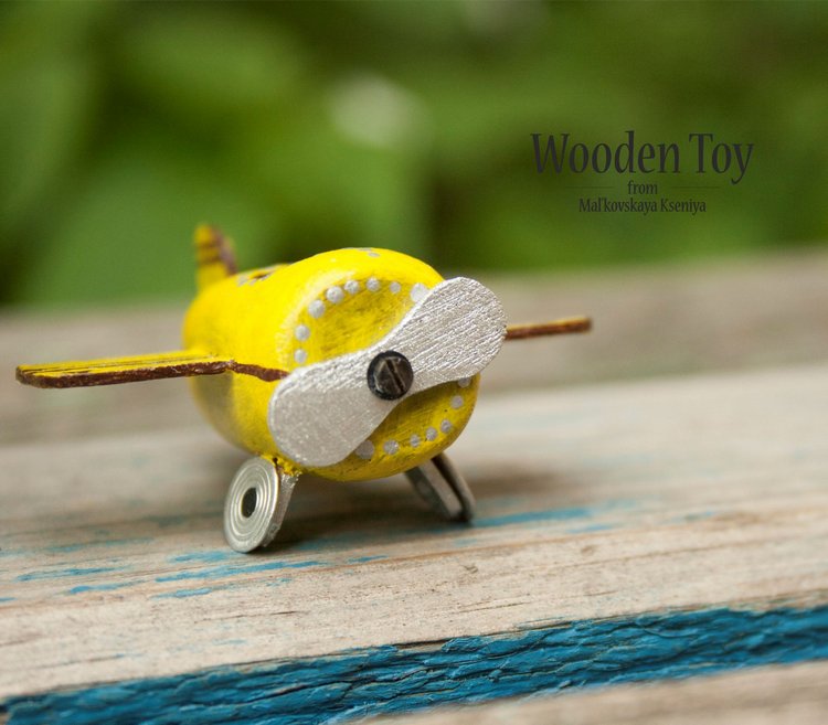 Деревянный мишка авиатор — Авторские игрушки из дерева: резьба (фото 6)