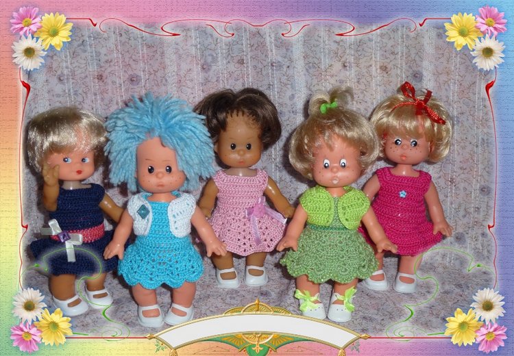 Мои куколки SCHALKAU и коллекция вязаных нарядов (фото 8)