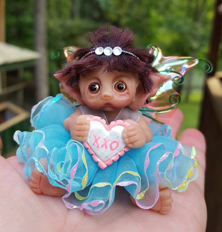 Авторские малыши из полимерной глины: Gail's Fantasy Baby Miniatures (фото 9)