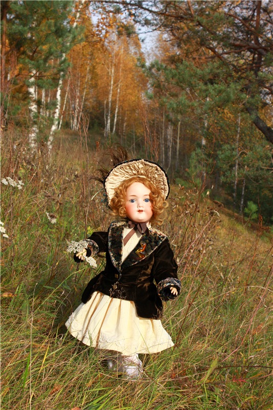 Кейт - Девочка Осень — Антикварные куклы Armand Marseille (AM): молд 390 (фото 10)