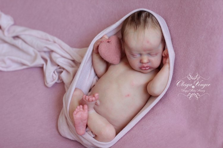 Моя крохотуля Инди. Кукла реборн Олеси Венгер