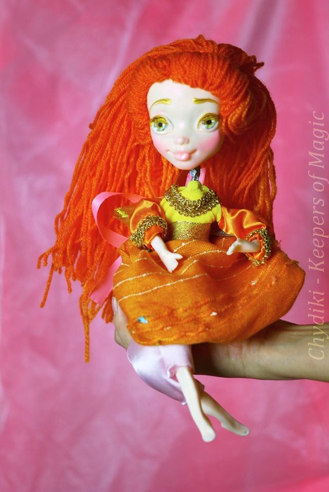 Chydiki - Fairy OOAK Art dolls, artist collectible fantasy clay toys - 6