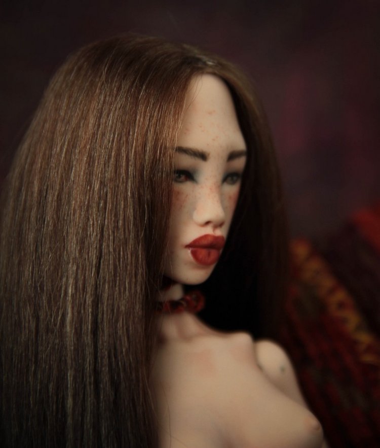 Инди. Волшебная лиса. Фарфоровая шарнирная кукла