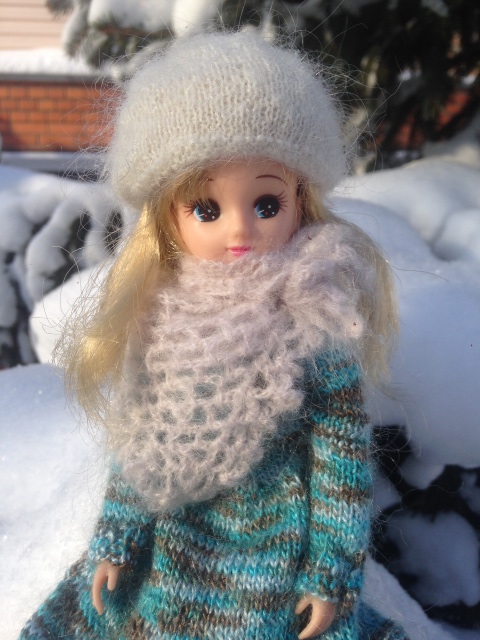 Снежная фотосессия с Licca, Takara (фото 4)