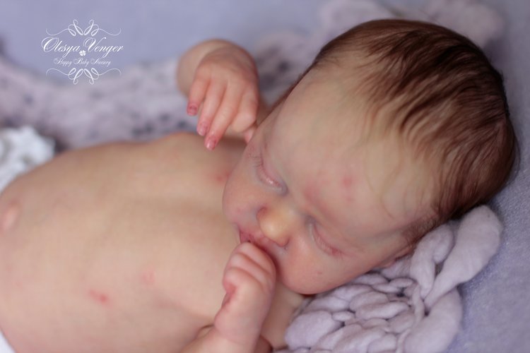 Моя крохотуля Инди. Кукла реборн Олеси Венгер (фото 2)