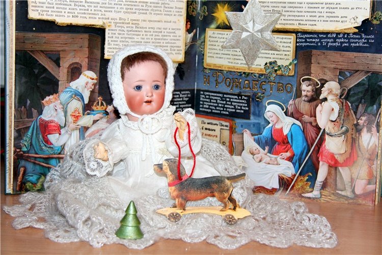 Приближается Рождество — Антикварные куклы Heubach Koppelsdorf (Хойбах): молд 300