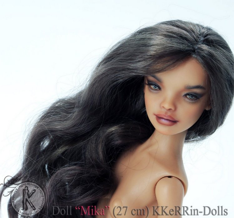 Шарнирная авторская кукла "Мика" (27см, сменные глазки, ПУ), от KKeRRin-Dolls