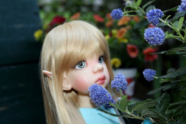 Талисса в весеннем саду — Куклы Kaye Wiggs (Кайе Виггс): авторские BJD (БЖД)