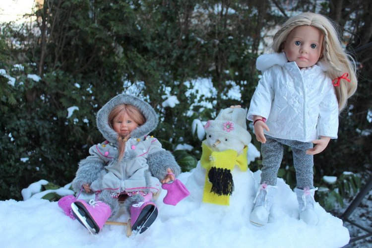 Снежные забавы Кети и Рози. Провожаем зиму (фото 8)