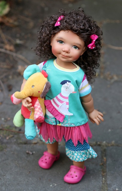 Предзаказ на Bayley (46 см) от Meadow dolls в цвете мед и тан (фото 7)