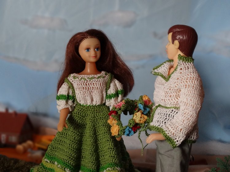 Сельская романтика для стареньких кукол (фото 7)