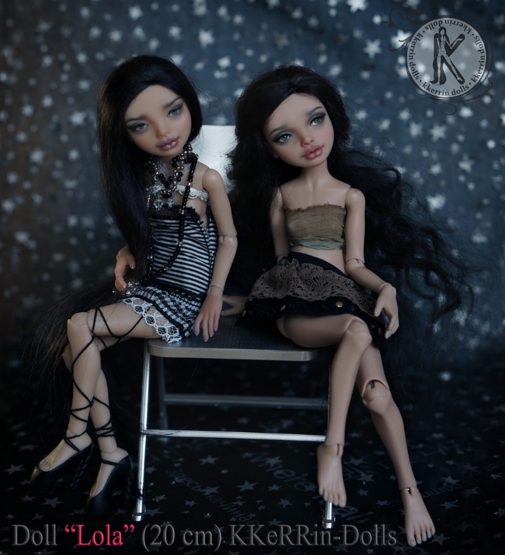 Шарнирная авторская кукла "Лола" (20см), от KKeRRin-Dolls