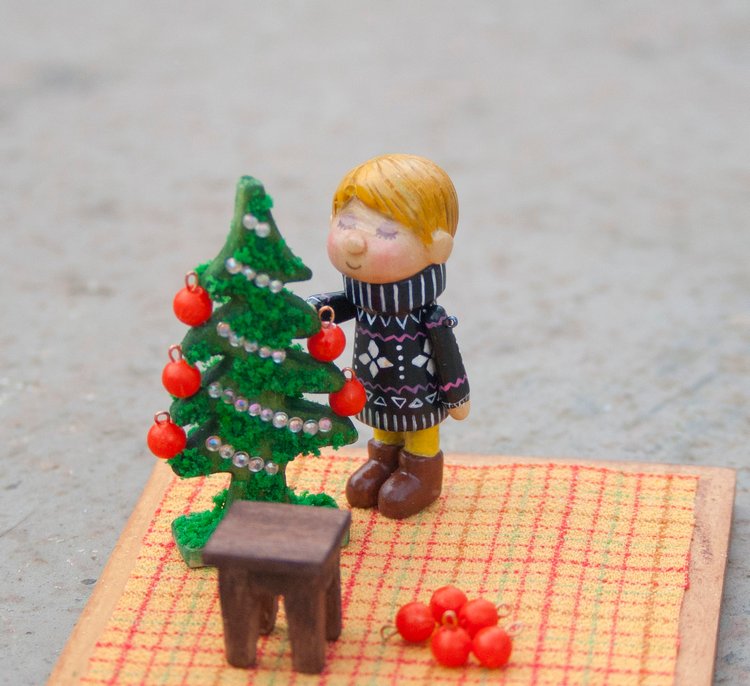 Мои деревянные козявочки — Авторские миниатюрные куклы: лепка