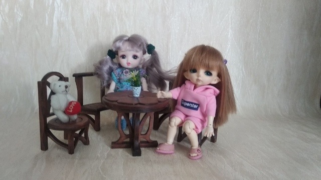 Столовый набор для кукол БЖД и не только ( ростом до 16 см) (фото 6)