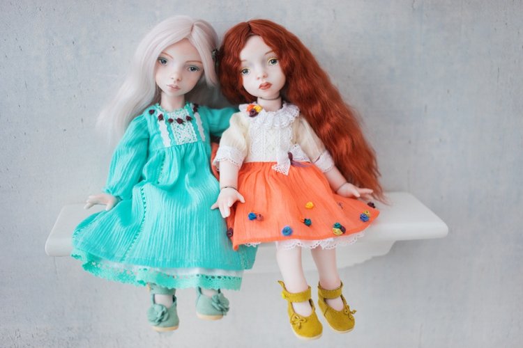 Марта и Амели - мои новые фарфоровые куклы