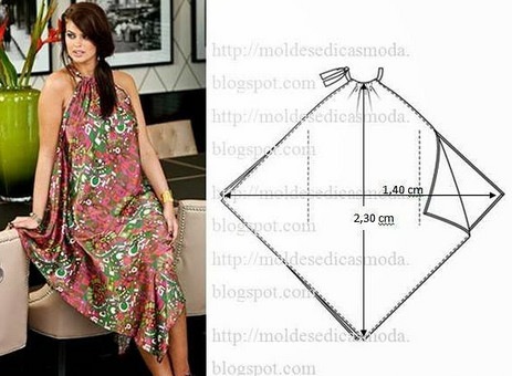 Сплошная геометрия в нарядах в стиле Бохо для кукло - мам, с выкройками