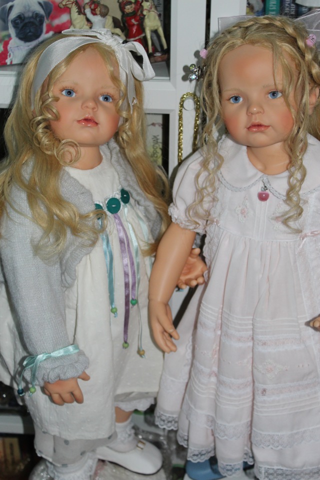 Две Фины, две сестрички — Куклы Hildegard Gunzel (Гюнцель) из винила: Gotz
