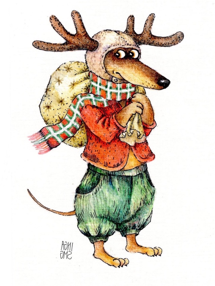 Предновогодние денёчки! Улыбнёмся вместе! Смешные таксы Инги smG