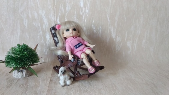 Кресло-качалка для кукол БЖД ростом до 16 см (фото 2)