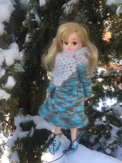 Снежная фотосессия с Licca, Takara (фото 7)