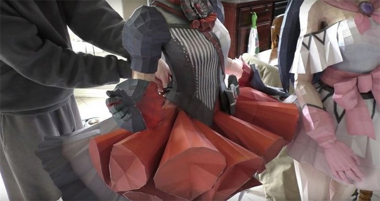 Бумажные скульптуры, papercraft