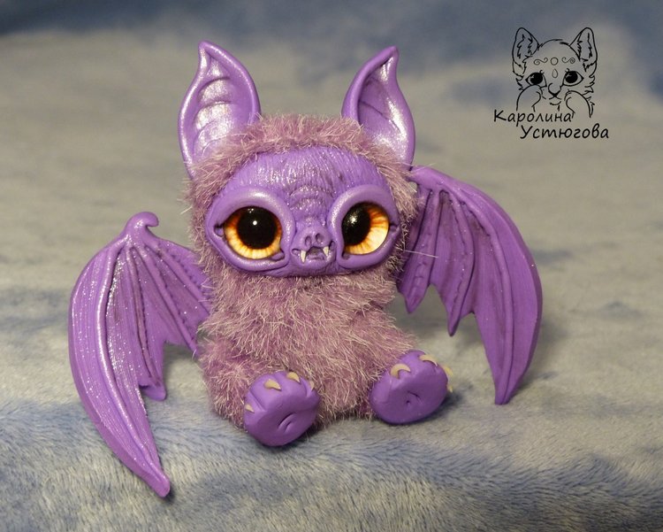 Летучие мышки, цвет: фиолетовый. А Вы нас ждали к Хеллоуину (фото 3)