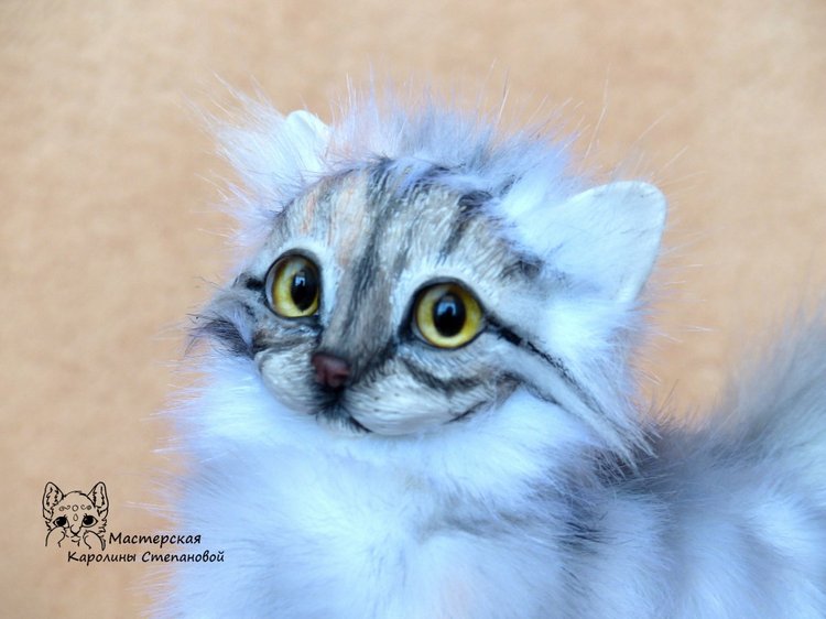 Кошечка Буся, портретная игрушка