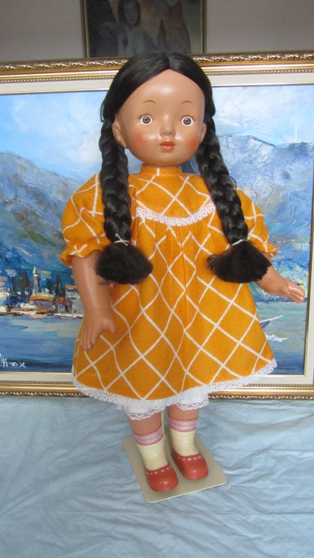 Поленька, еще одна опилочная кукла из гипсовых прототипов фабрики 8 Марта (фото 7)