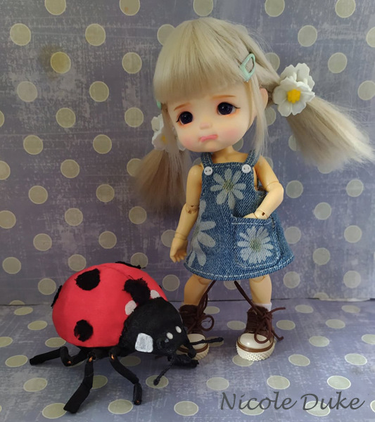 Джинсовый сарафан для Pukifee, latiyellow, Sto Doll (фото 3)