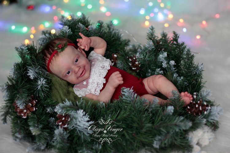 Моё новогоднее солнышко. Малышка из молда Санни. Кукла реборн Олеси Венгер