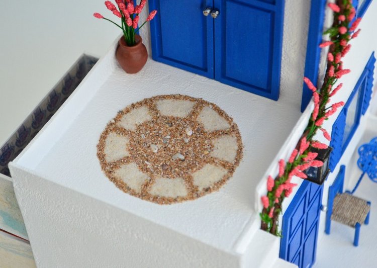 Греческая вилла — Румбоксы и кукольные интерьеры: фото (фото 9)