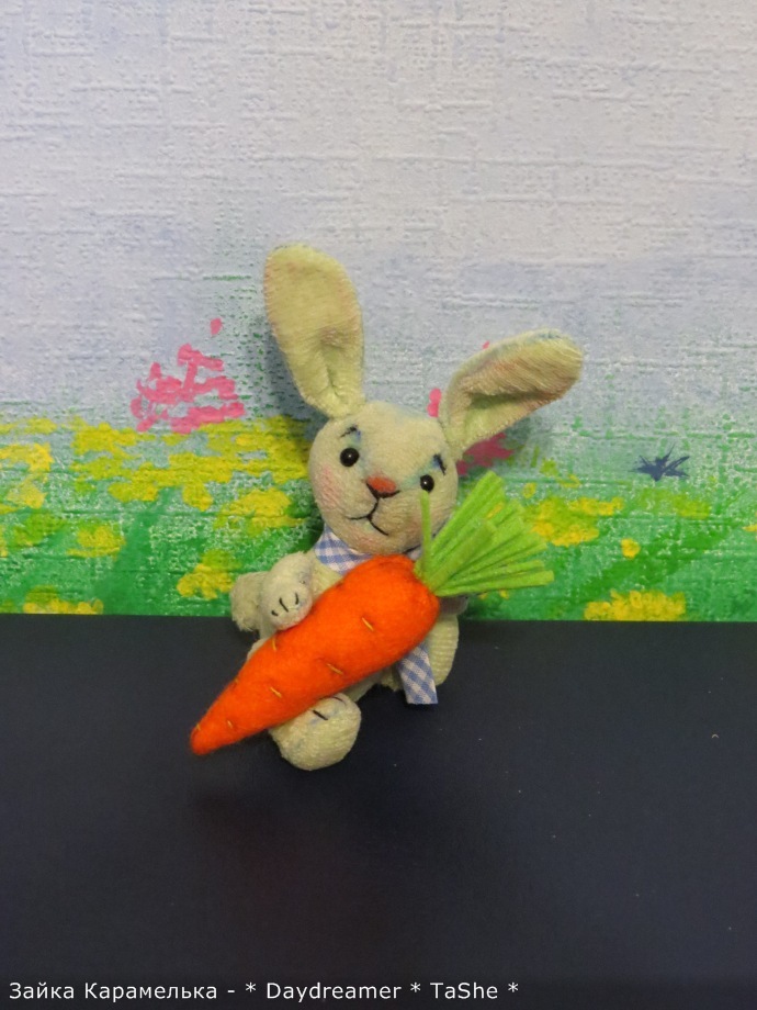 Зайка цвета свежего салата по имени Карамелька (фото 10)
