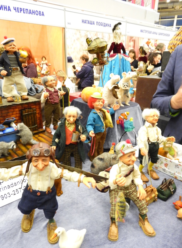 XV Международный осенний салон авторских кукол на Тишинке с 4 по 6 октября 2019 года в Москве - часть 2