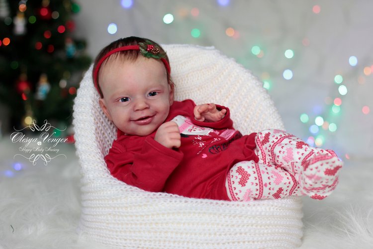 Моё новогоднее солнышко. Малышка из молда Санни. Кукла реборн Олеси Венгер