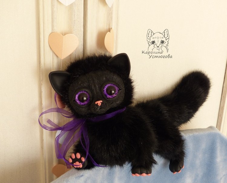 Ведьмин кот, история — Игрушки в смешанной технике (мех и глина): Арт