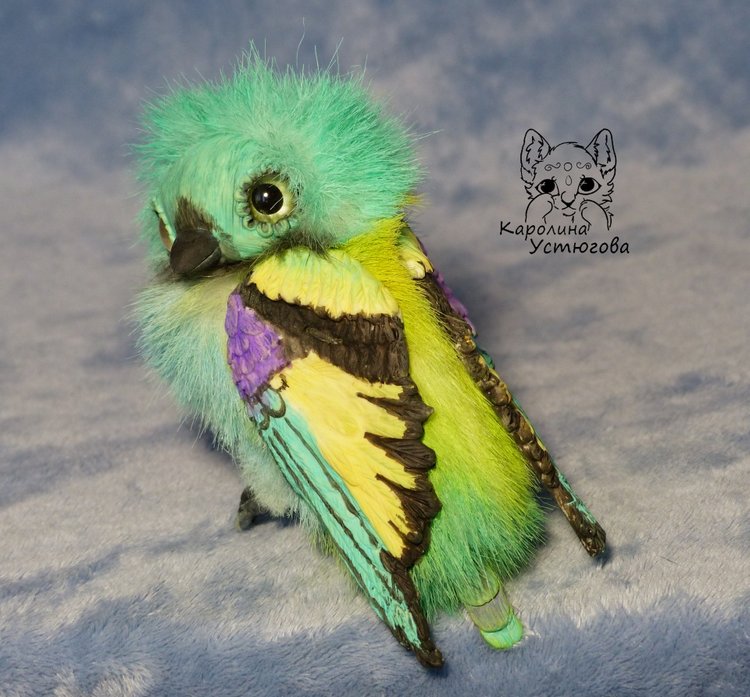 Зеленоголовая танагра, чудо птичка