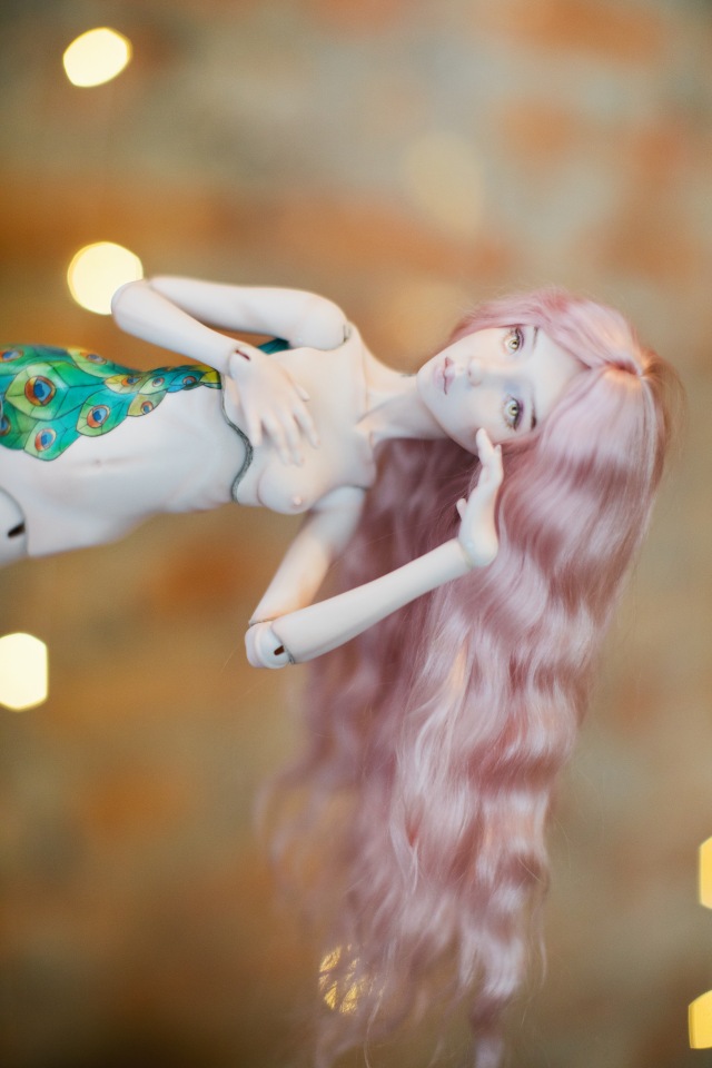 Девушка с татуировкой павлина и Красная Шапочка - фарфоровые куклы | Бэйбики Девушка с татуировкой павлина и Красная Шапочка - фарфоровые куклы (фото 6)