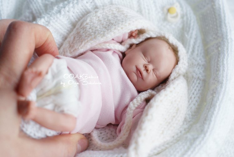 Авторский младенец Шарлотта. ООАК Ольги Соколовой (фото 5)