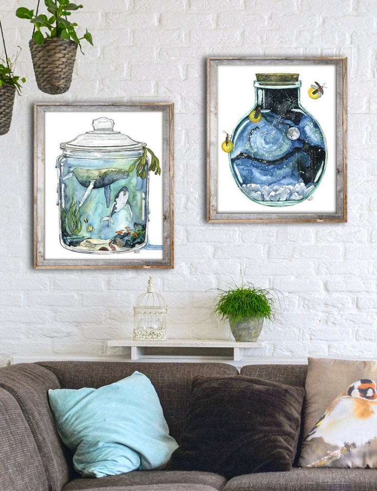 TheColorfulCatStudio - Иллюстрации подводного мира by Rachel Byler