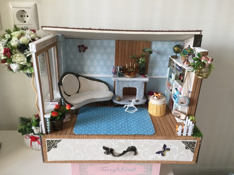 Дом швеи-вязальщицы — Румбоксы и кукольные интерьеры: фото