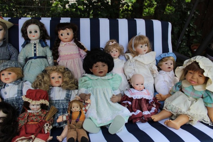 Большая коллекция Винтажных реплик с антикварных кукол (фото 3)