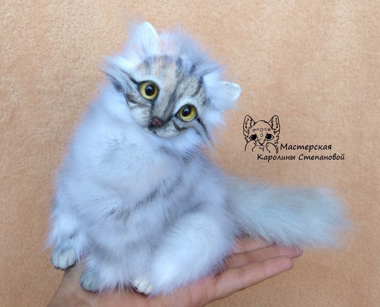 Кошечка Буся, портретная игрушка
