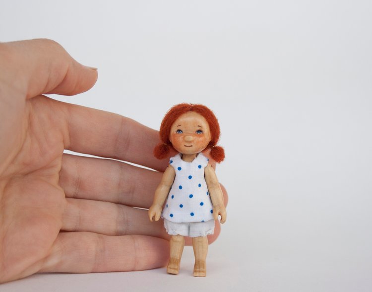 Мои деревянные козявочки — Авторские миниатюрные куклы: лепка (фото 8)