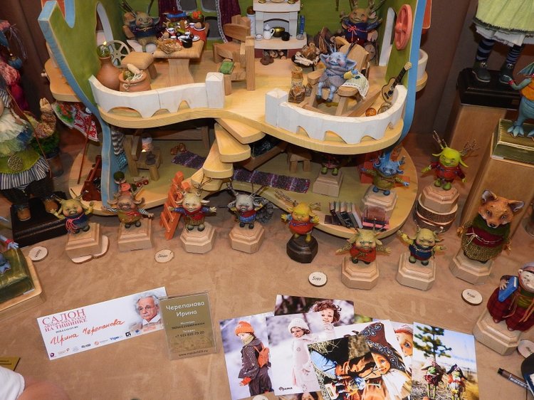 XV Международный осенний салон авторских кукол на Тишинке с 4 по 6 октября 2019 года в Москве - часть 2