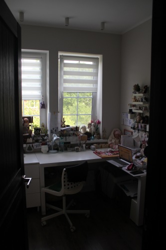 Моя мастерская — Хранение кукол и материалов: организация рабочего места