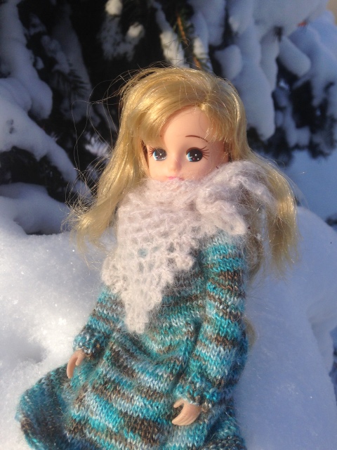 Снежная фотосессия с Licca, Takara (фото 5)