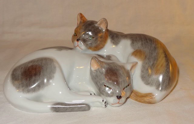 Мой кошачий мир — Фарфоровые статуэтки и фигурки: винтаж